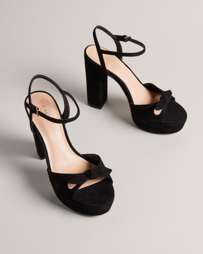 Sandale Ted Baker Heeled Platform Noir Femme | JWC-62574920